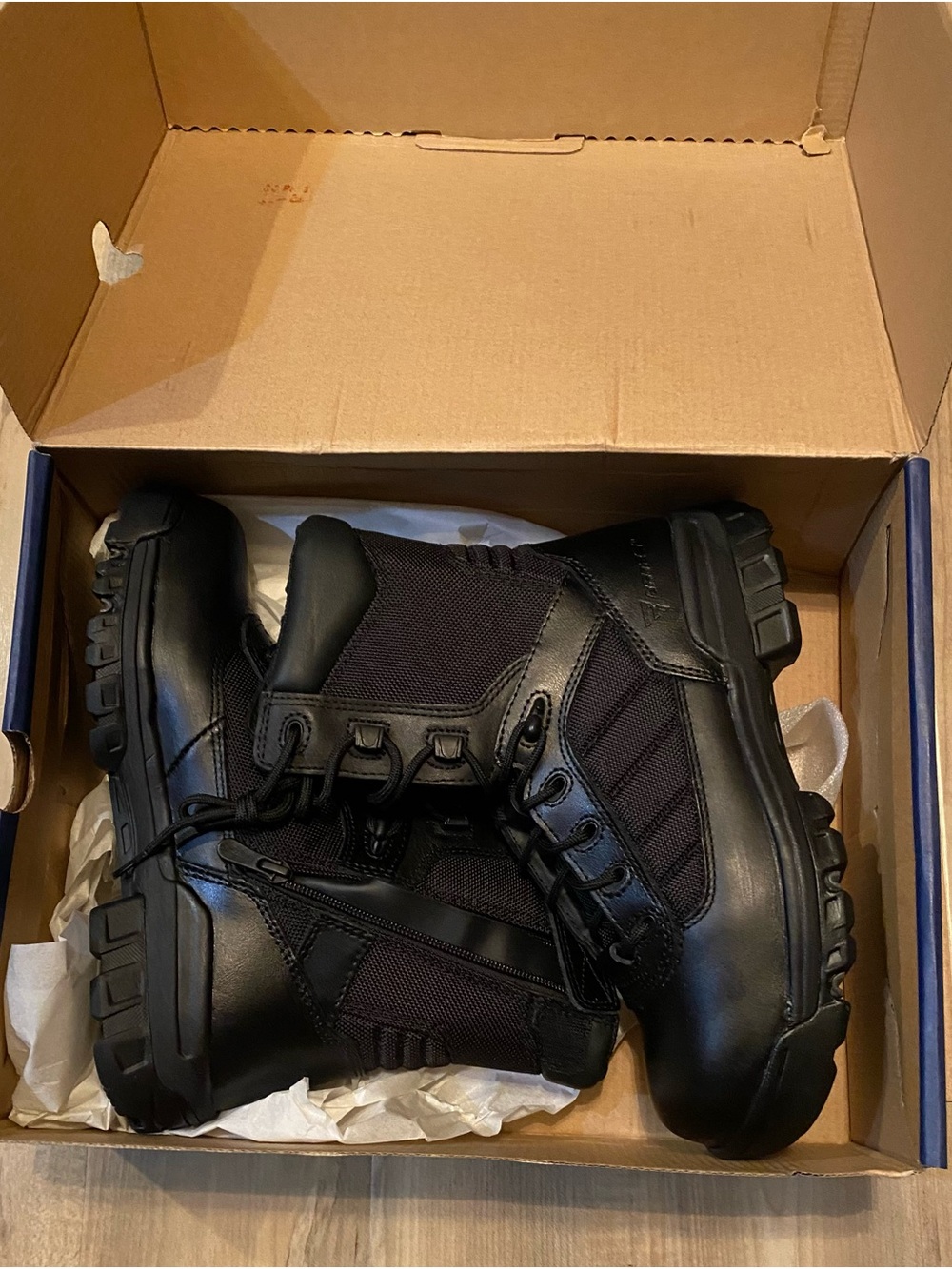Men's Tactical Black Rugged Boots size 7